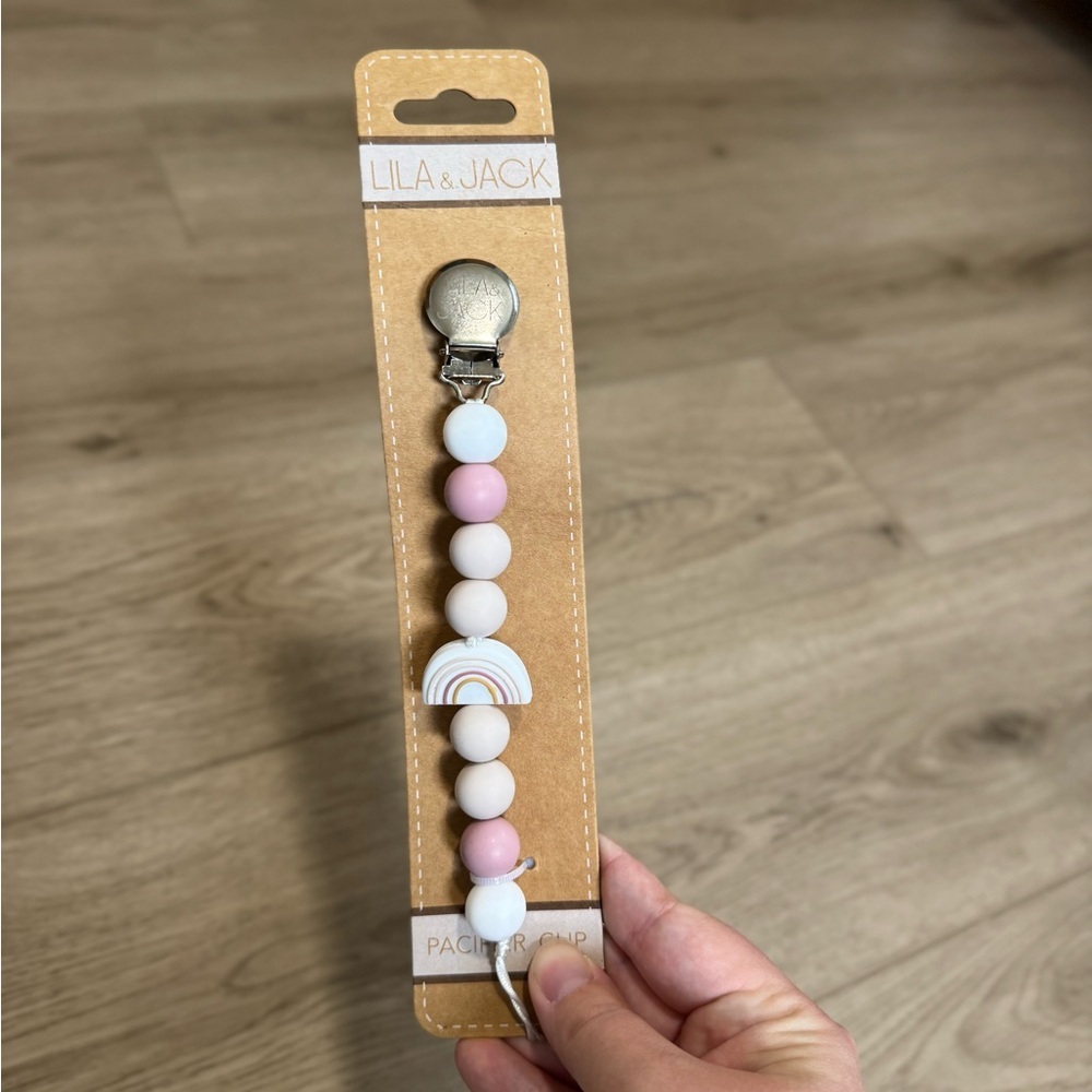 LILA & JACK silicone pacifier clip